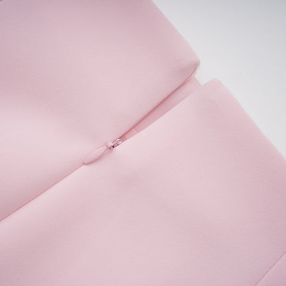 Eira Bebe Yaka Ceket Ve Etek Takımı Pembe