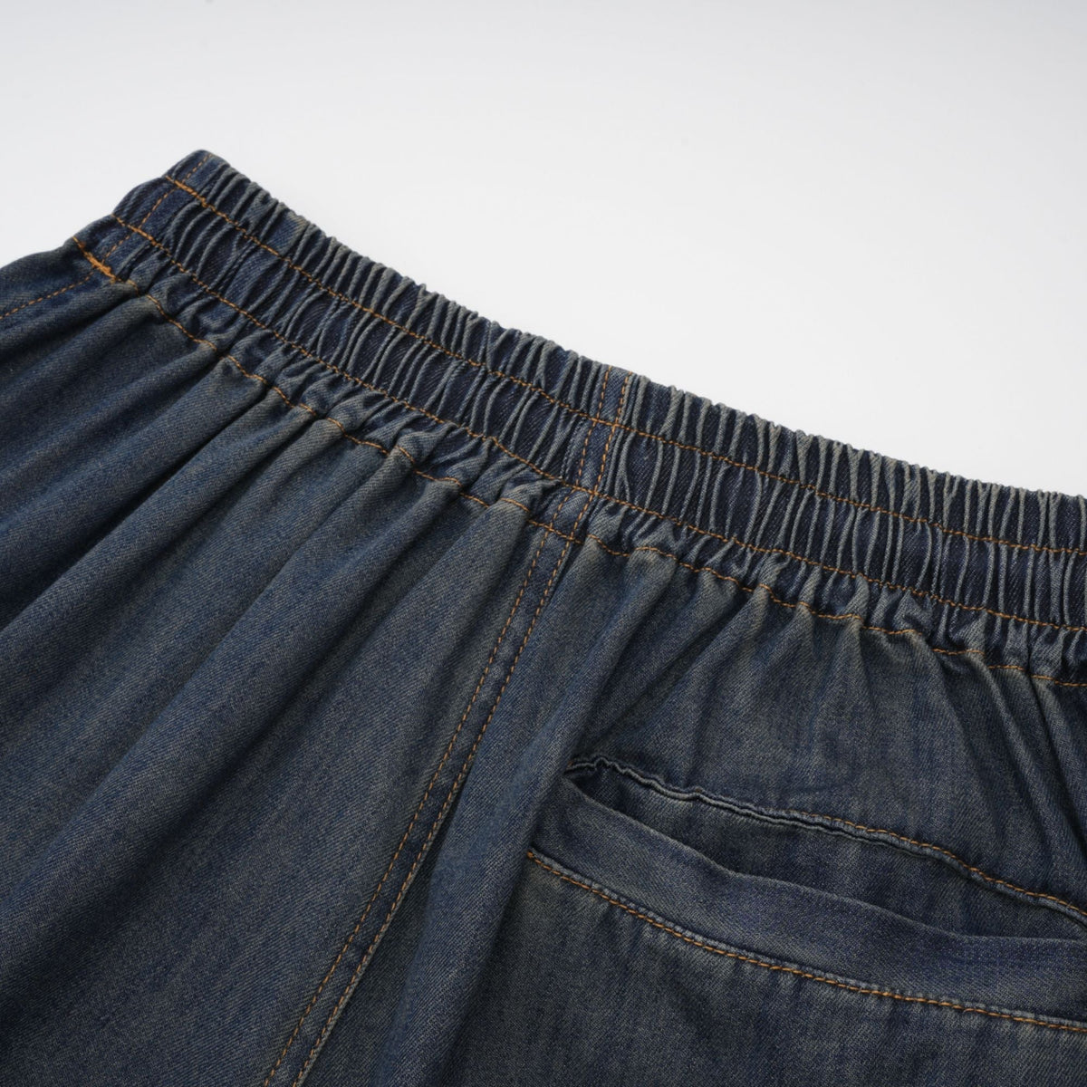 Sylvie Dantel Detaylı Denim Üst ve Şort Takımı Mavi