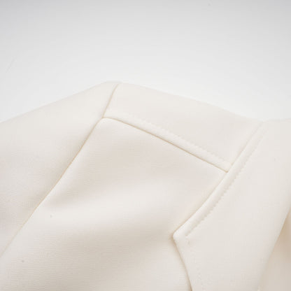 Valérie Tüy Detaylı Blazer ve Etek Takımı Beyaz