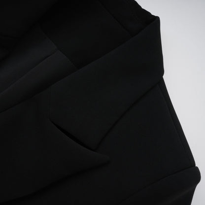 Rébecca Blok Renkli Mini Blazer Elbise Siyah Beyaz