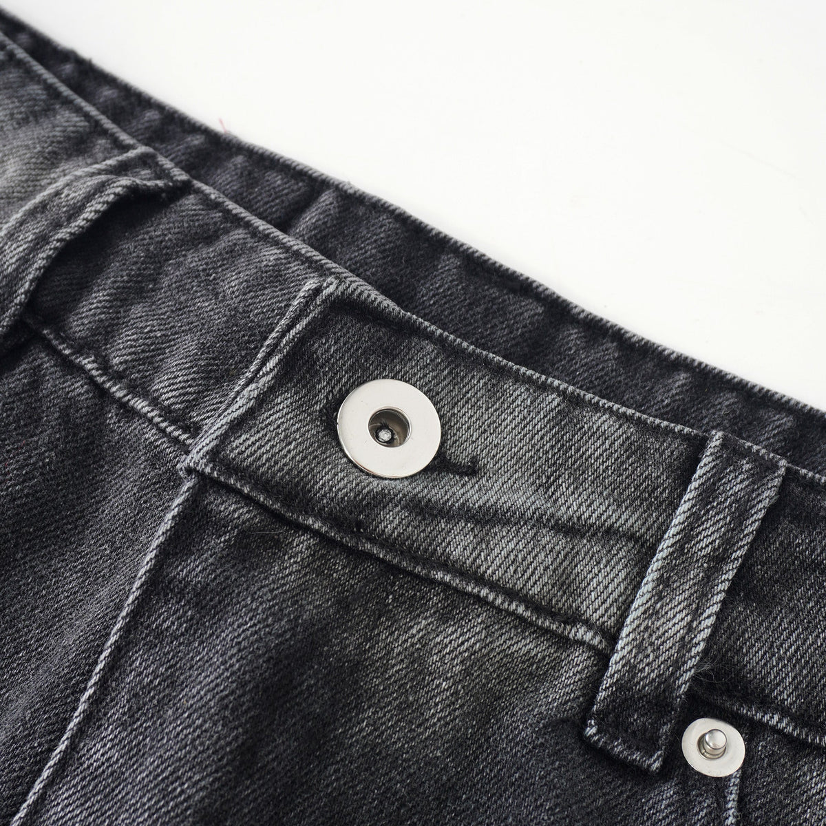 Madeline Çiçekli Dantel Detaylı Geniş Paça Jean Pantolon Siyah