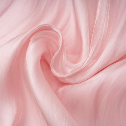 Sarolta Parlak Dokulu Büzgülü Maksi Elbise Pembe