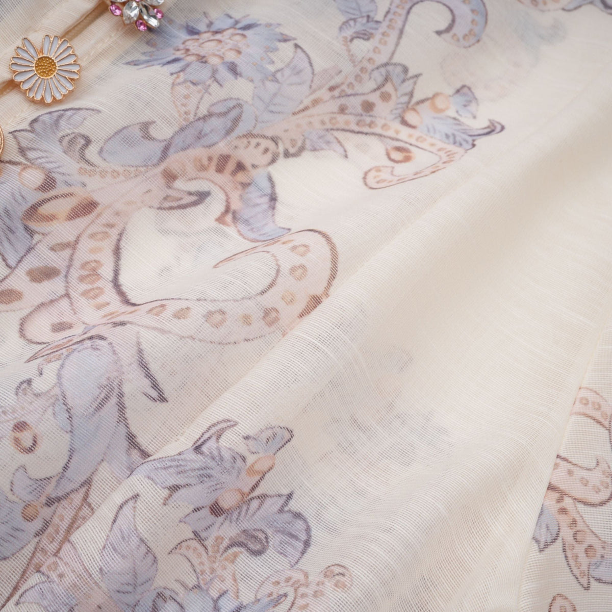 Fabienne Çiçek Desenli Mini Elbise Nötr
