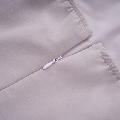 Doux Fırfır ve Pile Detaylı Mini Elbise Mor