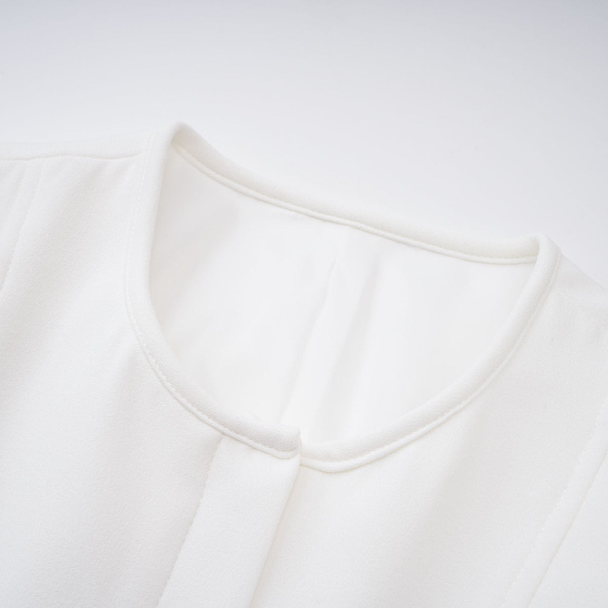 Gwenaëlle Peplum Bel Detaylı Bluz Beyaz