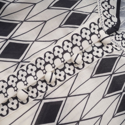 Allie Grafik Desenli Gömlek ve Şort Takım Beyaz