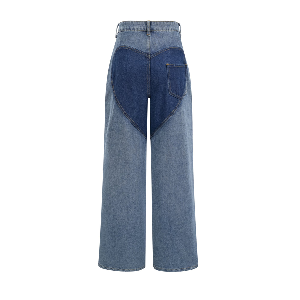 Blanche Yüksek Bel ve Cut-Out Detaylı Jean Pantolon Mavi