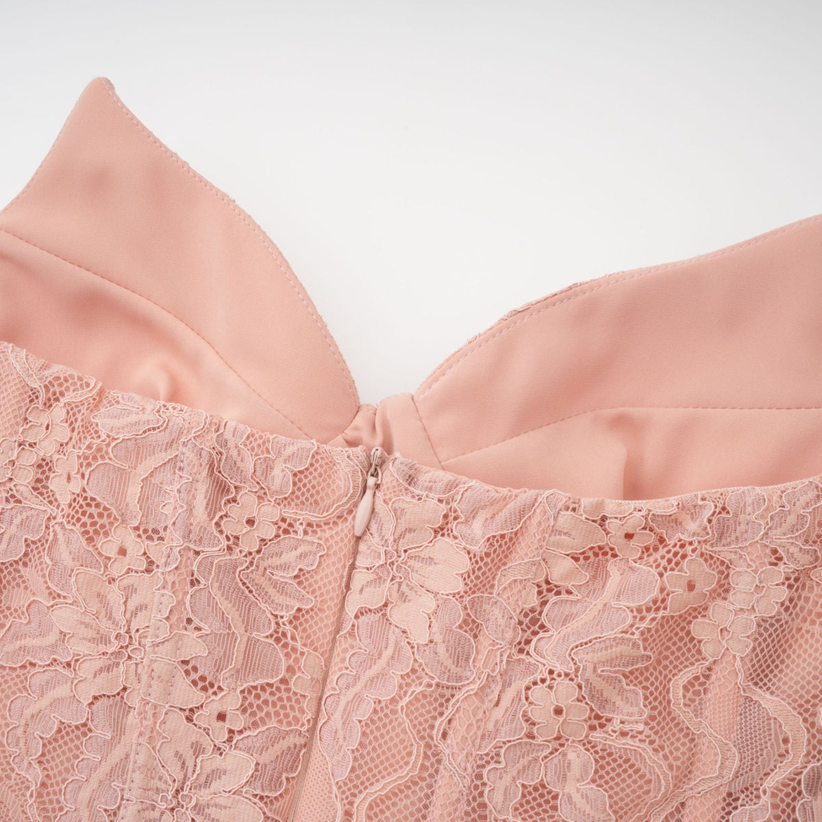 Ulrique Dantel ve Tül Korse Maksi Elbise Pembe