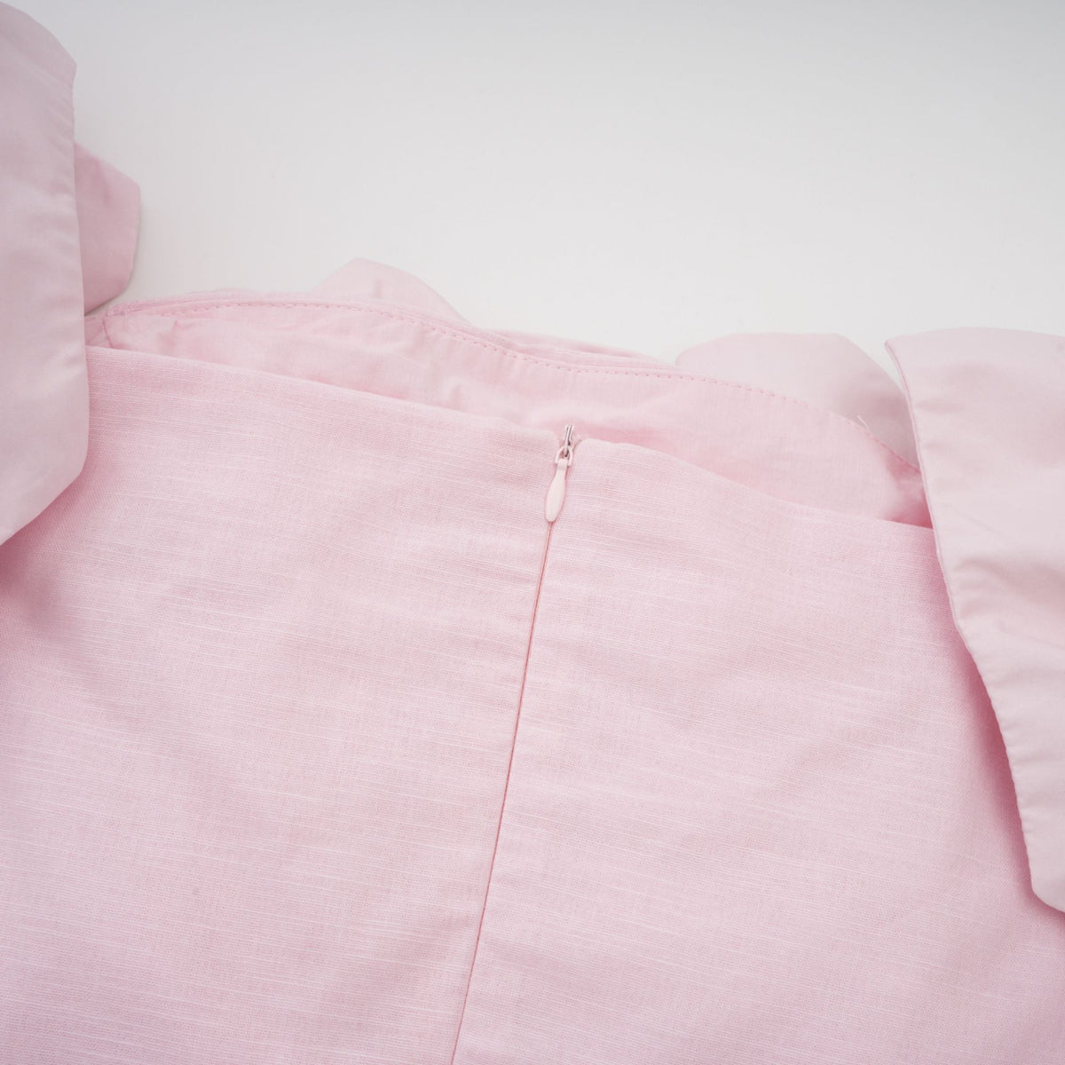 Juliette Düşük Omuz 3D Çiçek Detaylı Mini Elbise Pembe