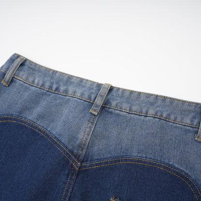 Blanche Yüksek Bel ve Cut-Out Detaylı Jean Pantolon Mavi
