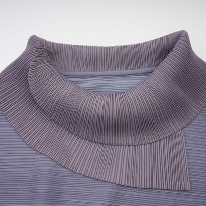 Agathe Degrade ve Krinkıl Detaylı Bluz Pantolon Takımı Mor