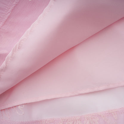 Florence Çiçek İşlemeli Katmanlı Mini Elbise Pembe