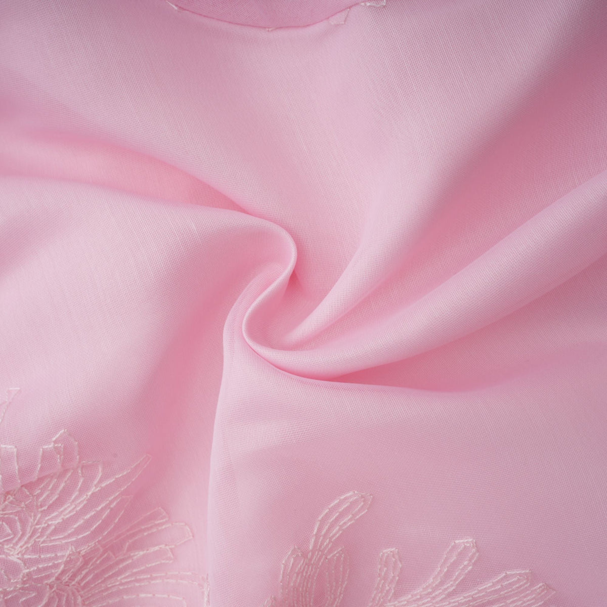 Florence Çiçek İşlemeli Katmanlı Mini Elbise Pembe