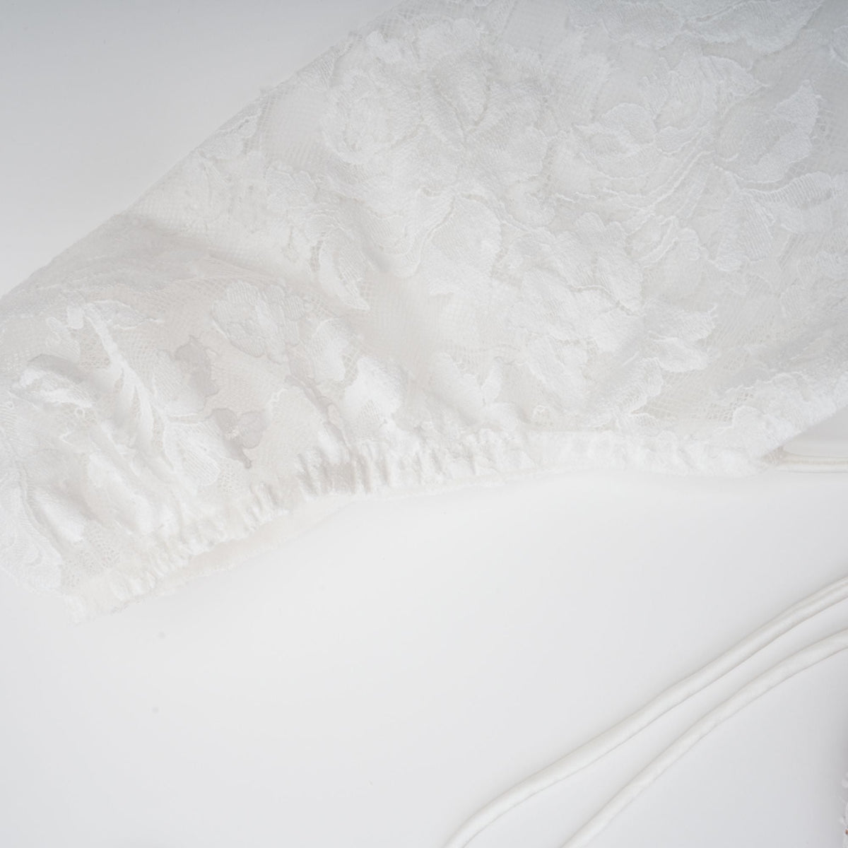Vivienne Çiçekli Dantel Detaylı Korse Mini Elbise Beyaz