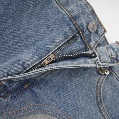 Aélis Tül Detaylı Skinny Jean Mavi