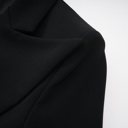 Verena Çiçekli Dantel Detaylı Blazer Ceket Siyah