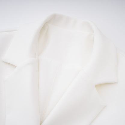 Osanne Kruvaze Mini Blazer Elbise Beyaz