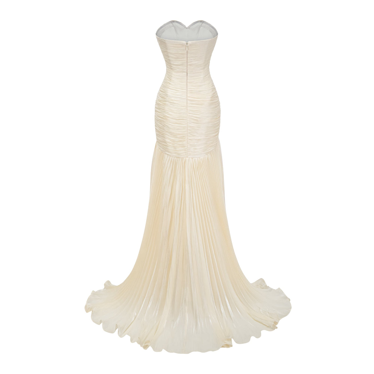 Roxane Büzgü ve Drape Detaylı Maksi Elbise Sarı
