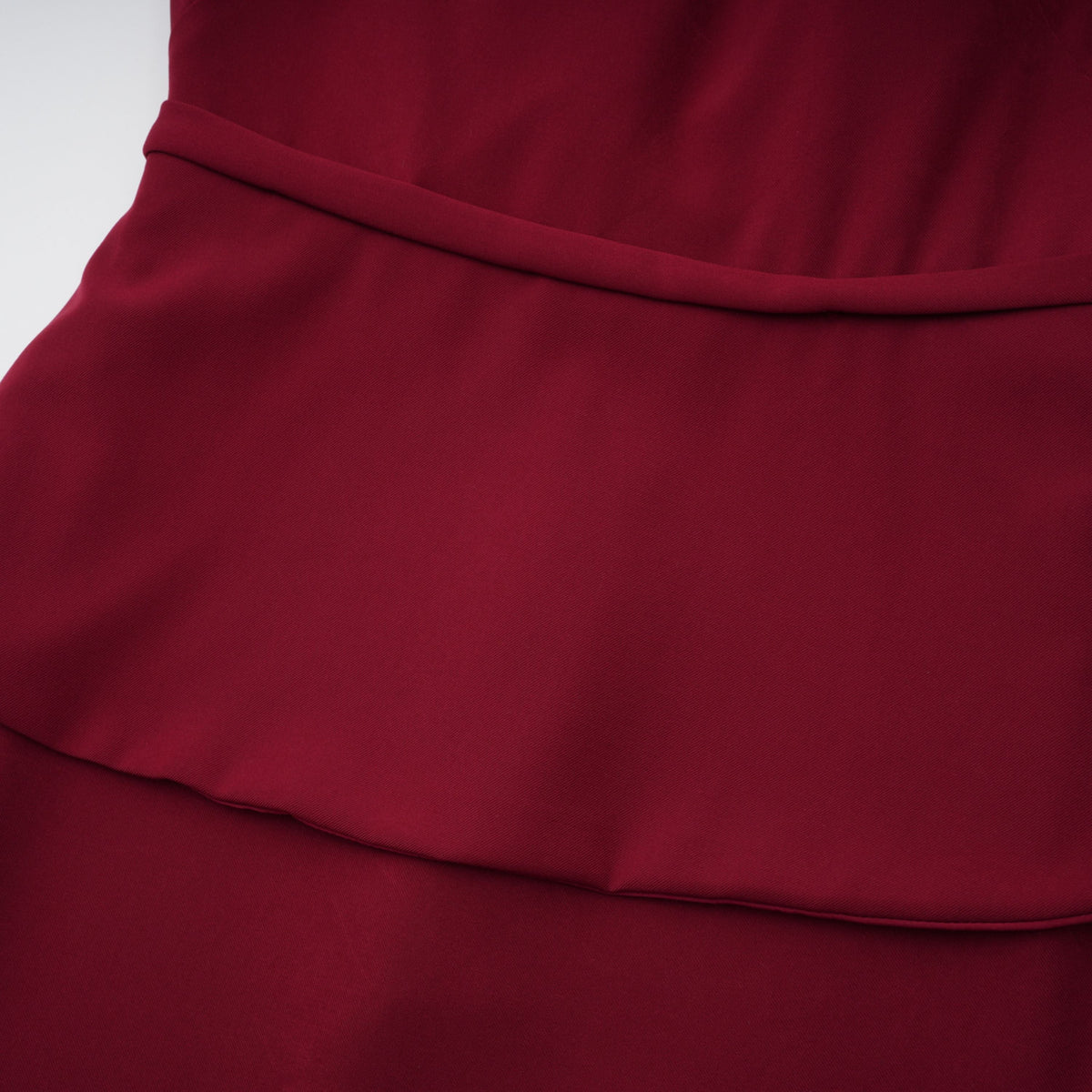 Lauren Büzgü ve Şal Detaylı Maksi Elbise Kırmızı