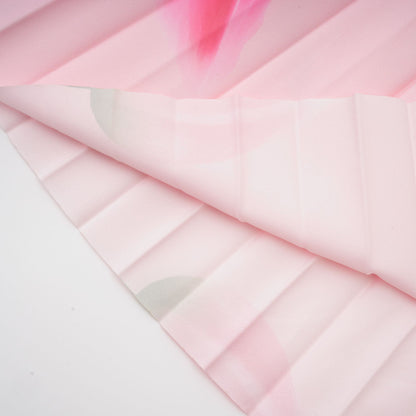 Justine Çiçek Desenli Üst ve Midi Etek Takım Pembe