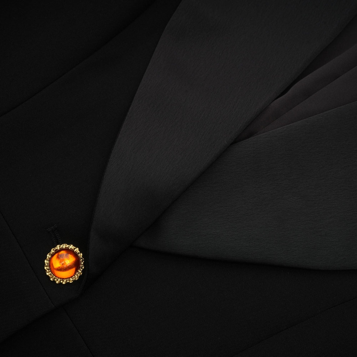 Aurore Tek Düğmeli Ceket Elbise Siyah