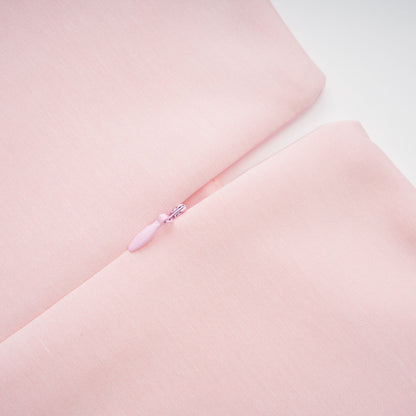 Piroska İncili Kolsuz Mini Elbise Pembe
