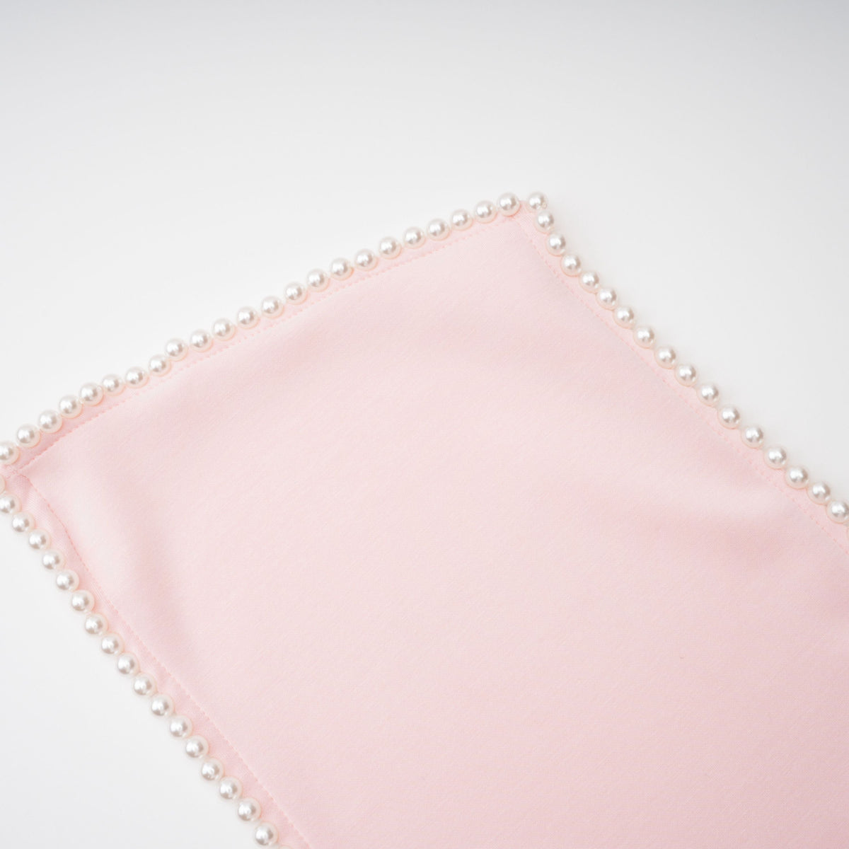 Piroska İncili Kolsuz Mini Elbise Pembe