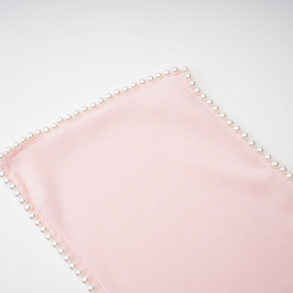 Piroska İncili Kolsuz Mini Elbise Pembe