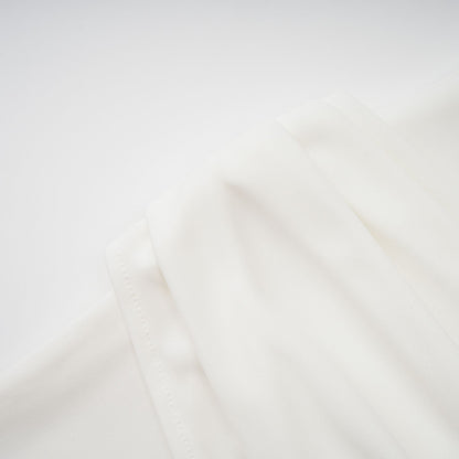 Mystérieuse Drape Detaylı Balıkçı Yaka Maxi Elbise Beyaz