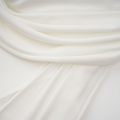 Mystérieuse Drape Detaylı Balıkçı Yaka Maxi Elbise Beyaz