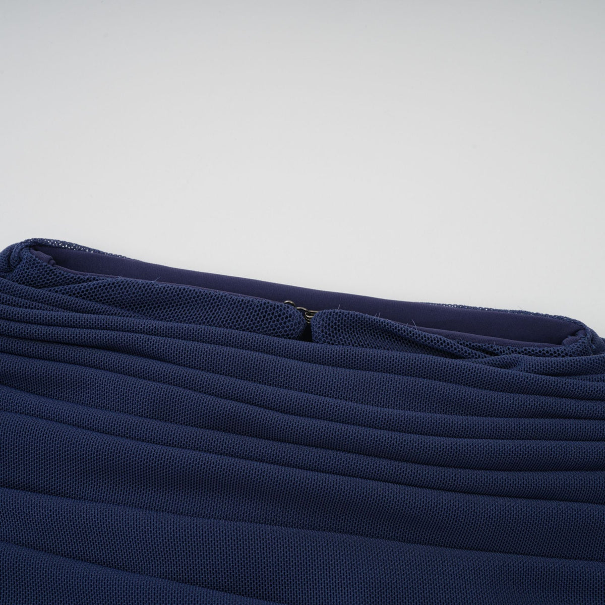Lyra Pile ve Drape Detaylı Maksi Elbise Lacivert