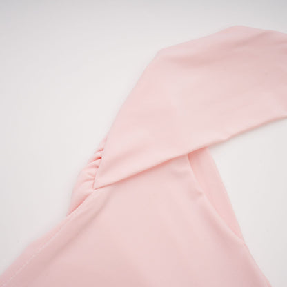 Rêverie Kalp Yaka Pileli Maksi Elbise Pembe