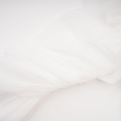 Déotille Asimetrik Büzgü Detaylı Mini Elbise Beyaz