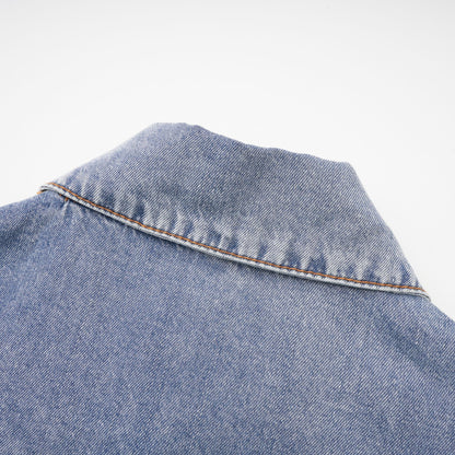 Nala Panel Detaylı Denim Üst ve Etek Takım Mavi Siyah