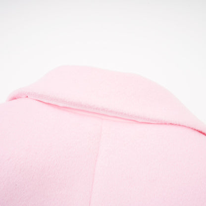 Louisette Suni Kürk Detaylı Palto Pembe