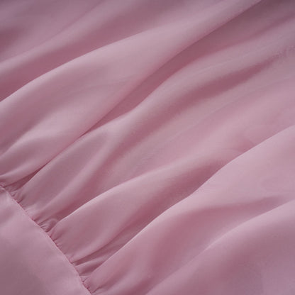 Brooklyn Parlak Balon Etek Mini Elbise Pembe