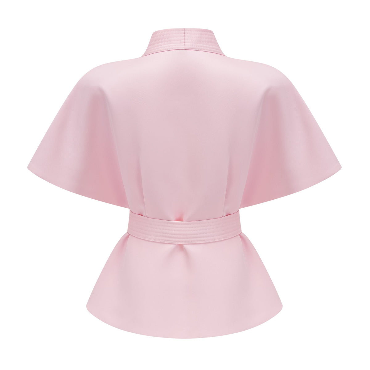 Johanna Bağlama Detaylı Bluz ve Etek Takım Pembe
