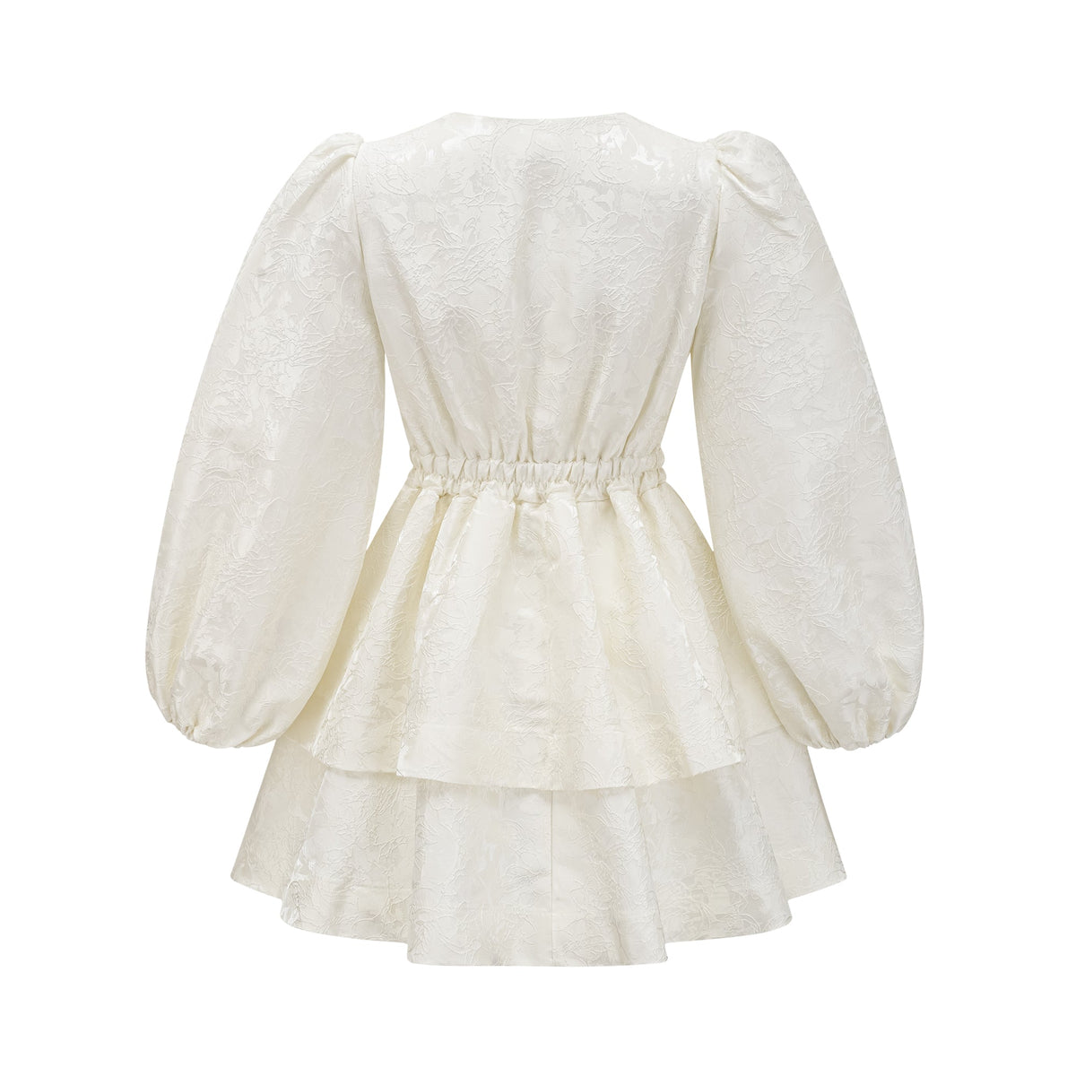 Colette Jakarlı Katmanlı Mini Elbise Beyaz