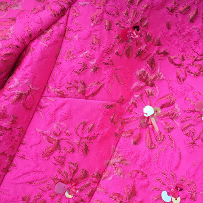 Celestia Çiçek Aplikeli Mini Elbise Pembe