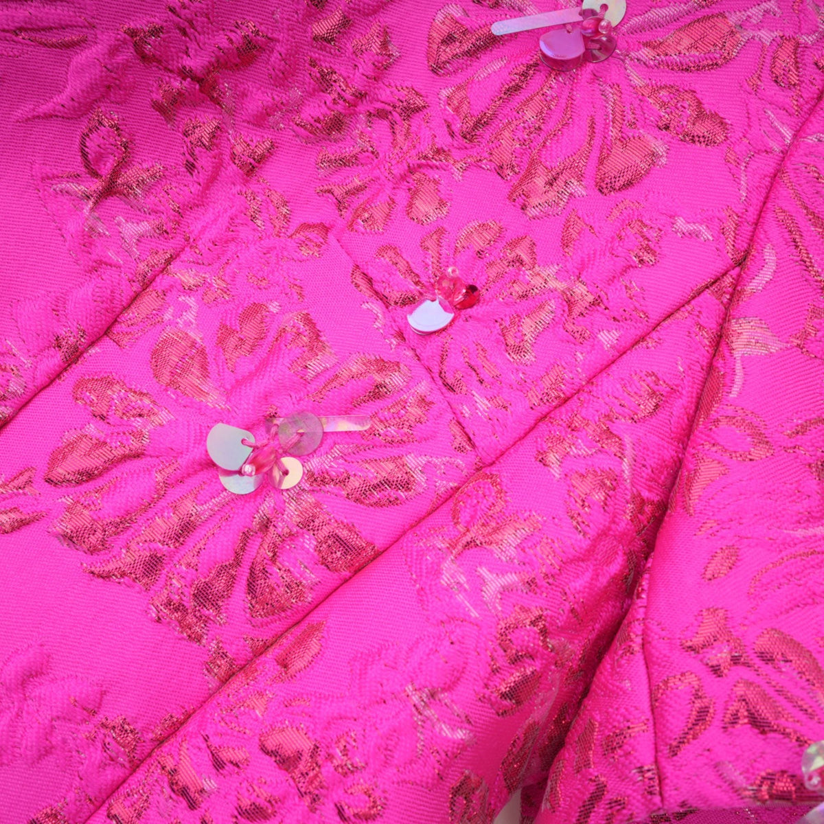 Celestia Çiçek Aplikeli Mini Elbise Pembe
