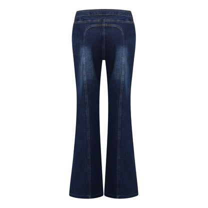 Kiona Bağcıklı Denim Takım İndigo Mavi