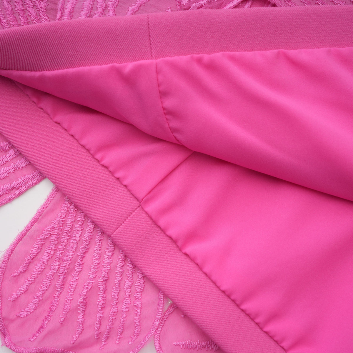 Fleurine Çiçek Aplikeli Mini Elbise Pembe