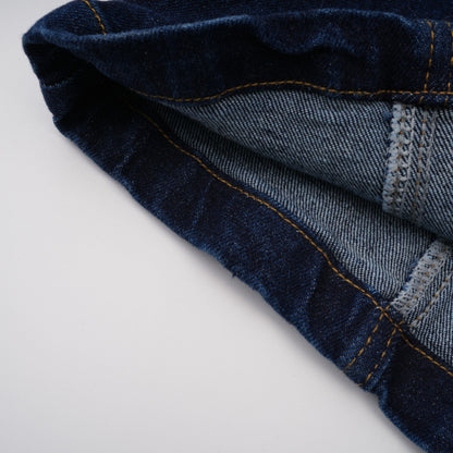 Kiona Bağcıklı Denim Takım İndigo Mavi