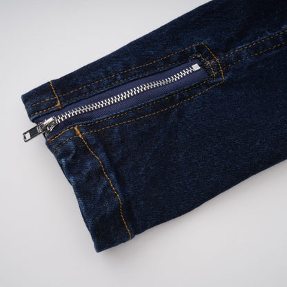 Kiona Bağcıklı Denim Takım İndigo Mavi