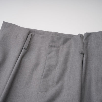 Cynthia Asimetrik Drape Detaylı Gömlek Ve Pantolon Takımı Gri