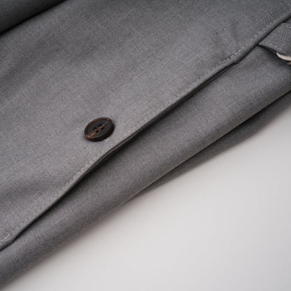 Cynthia Asimetrik Drape Detaylı Gömlek Ve Pantolon Takımı Gri
