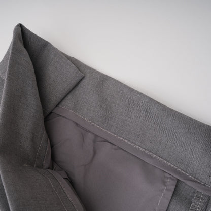 Cynthia Asimetrik Drape Detaylı Gömlek Ve Pantolon Takımı Gri