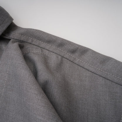 Cynthia Asimetrik Drape Detaylı Gömlek Ve Pantolon Takımı Gri