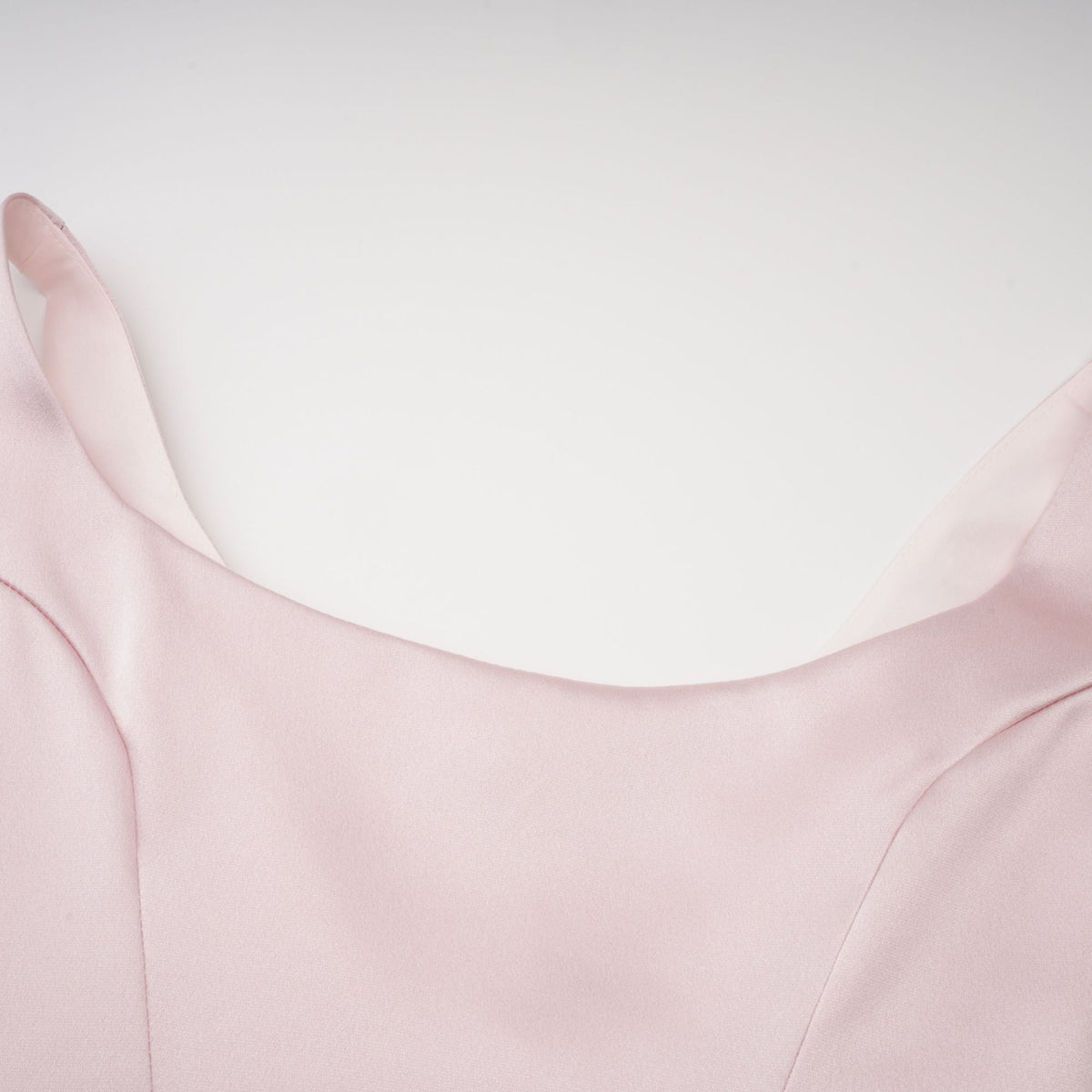 Fiona Kare Yaka Drape Detaylı Saten Maxi Elbise Pembe