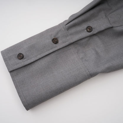 Cynthia Asimetrik Drape Detaylı Gömlek Ve Pantolon Takımı Gri